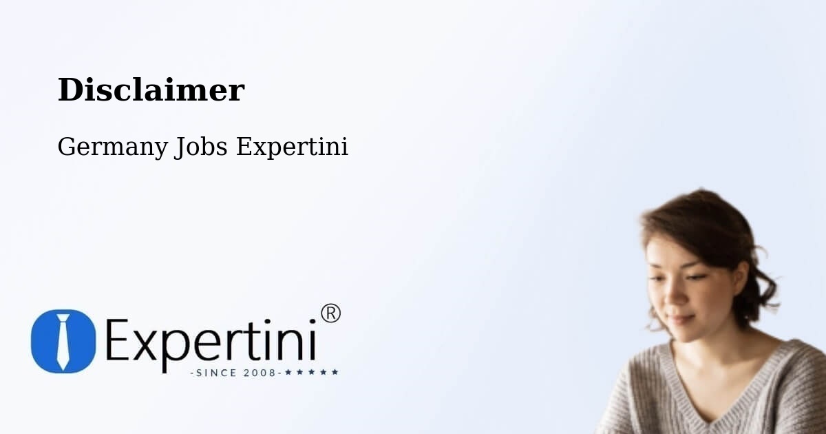 Disclaimer – Hitzacker - Germany Jobs Expertini