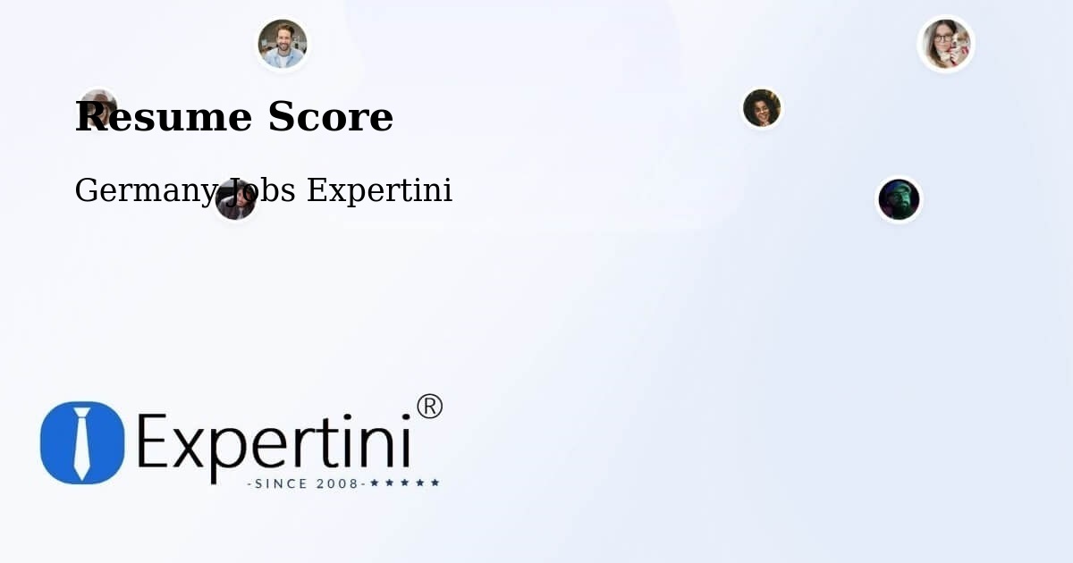 Resume Score - Germany Jobs Expertini