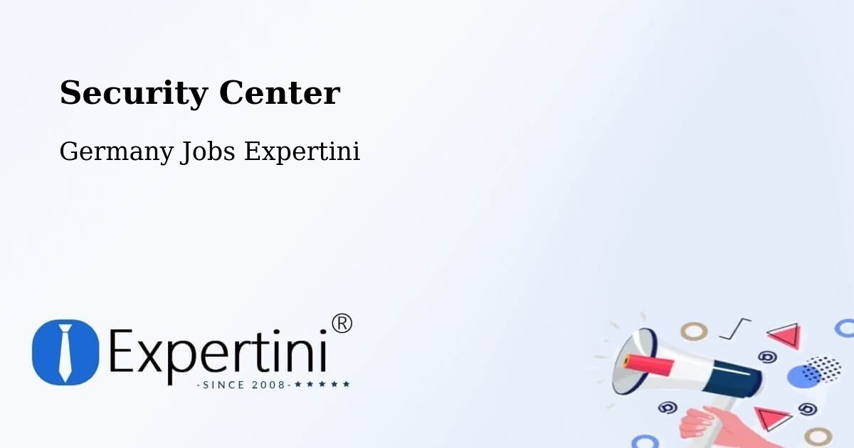 Security Center - Germany Jobs Expertini